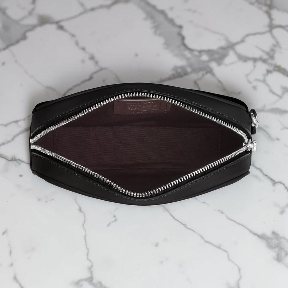 Coach Pace Black Leather Belt Bag CR136 - Picture 3 of 5